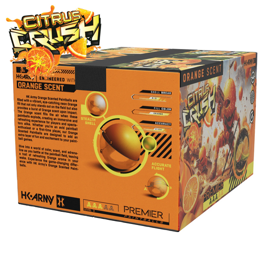 HK Army Citrus Crush Premier Paintballs (.68 Caliber)