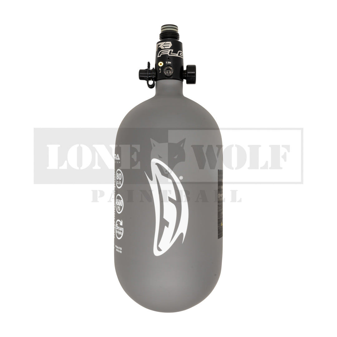 JT Paintball Ultra Light Tank - 80ci Black with Red Logo (Bottle Only) main image 1