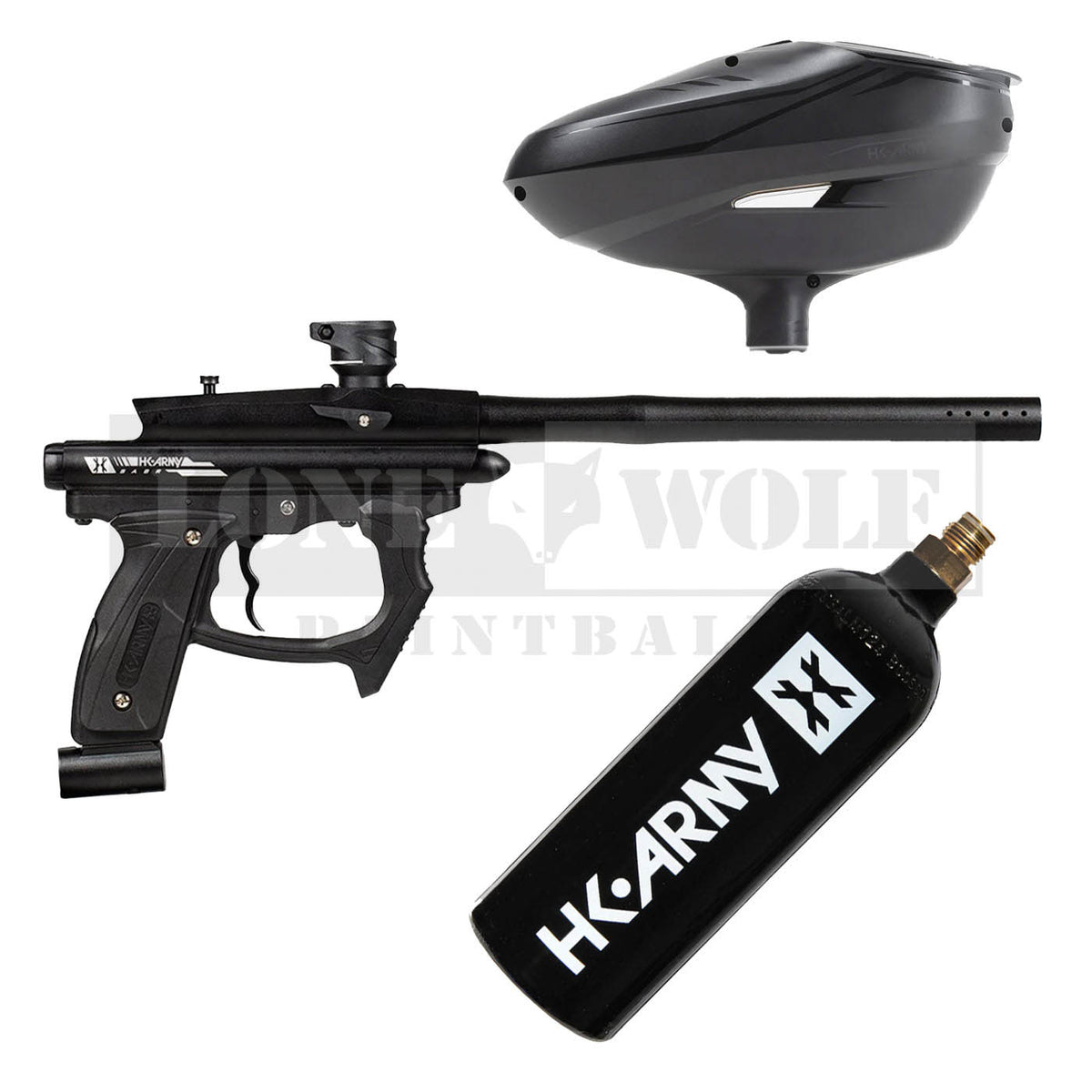 HK Army SABR Paintball Gun Starter Kit – Lone Wolf Paintball