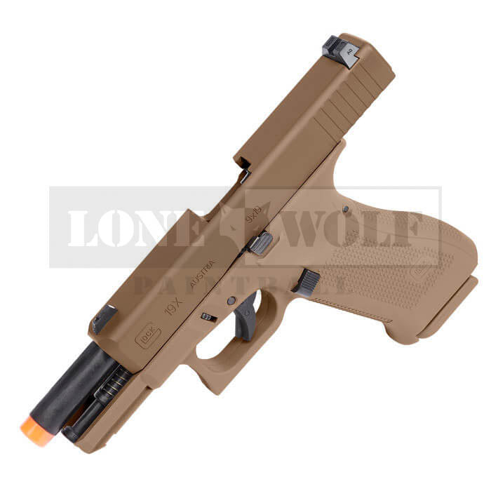 Pistola Airsoft de gas Umarex Glock G19X – Lone Wolf Paintball