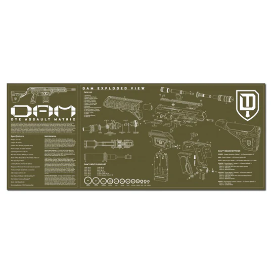 Dye DAM Paintball Tech Mat