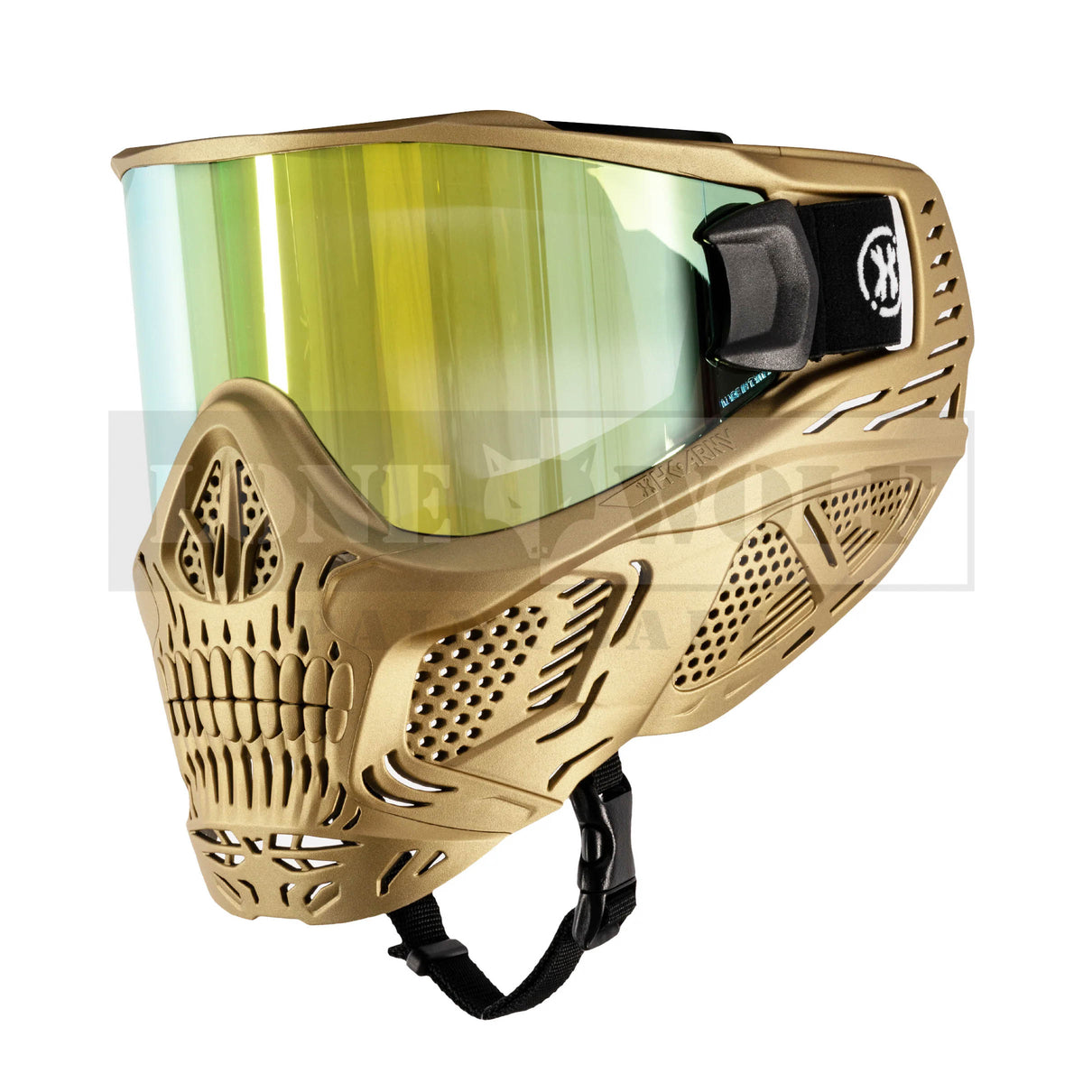 Masque De Paintball VIRTUE VIO ASCEND – Orange/noir Avec Double Lentille Thermique Jaune
