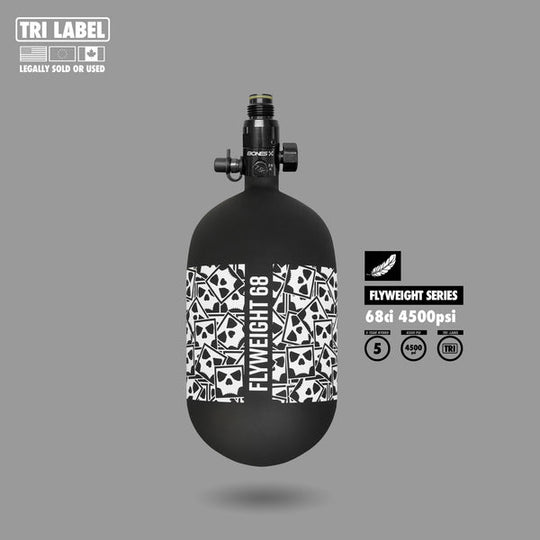 Infamous Flyweight BONES Paintball Air Tank