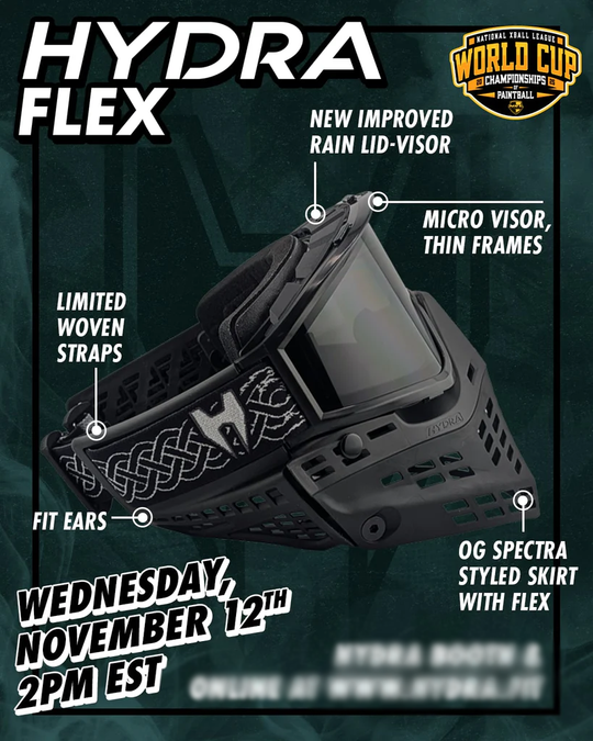 JT x Hydra Proflex Paintball Goggle - Black (Pre-Order)