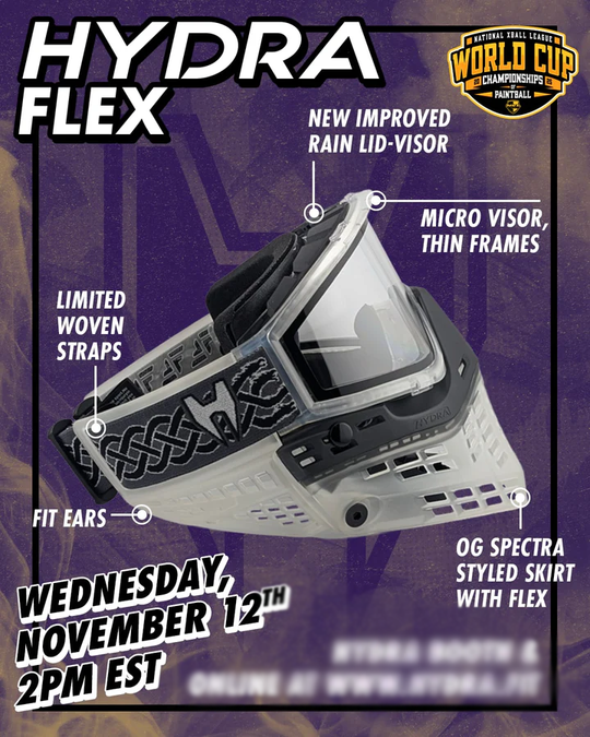 JT x Hydra Proflex Paintball Goggle - Clear (Pre-Order)