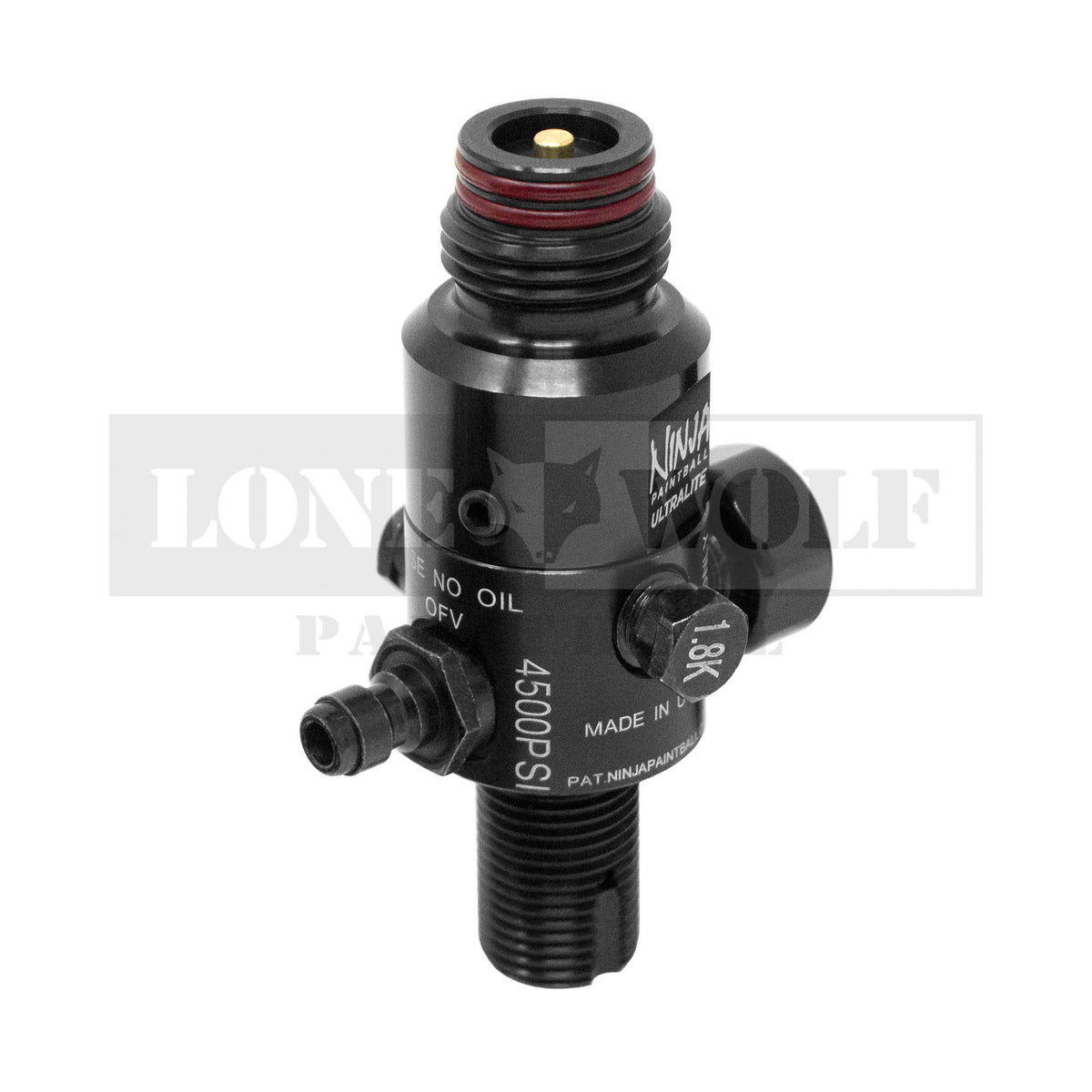 Régulateur Ninja Ultralite 4500 PSI Pour Réservoir HPA – Noir, Réglable Et Ultra-Léger (Paintball)