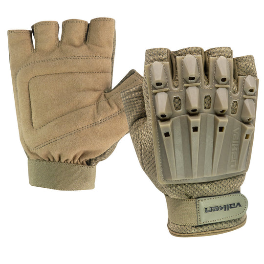 Valken Alpha Half Finger Gloves - Tan