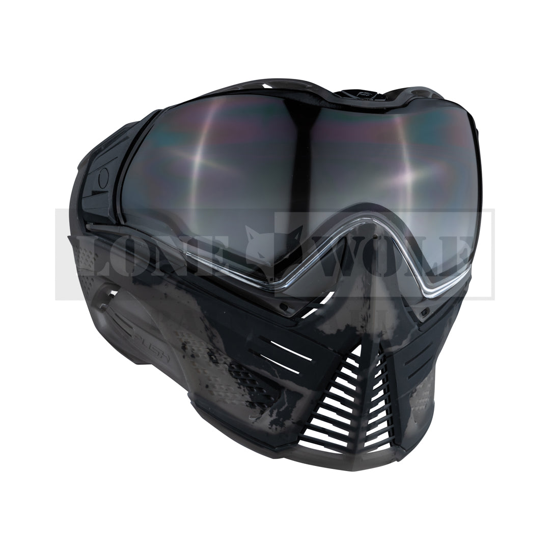 Masque Paintball Push Unite FLX - Camo Fumée + Lentille Transparente Dégradée - Neuf