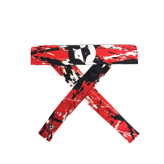 Lone Wolf Headband - Red Splash